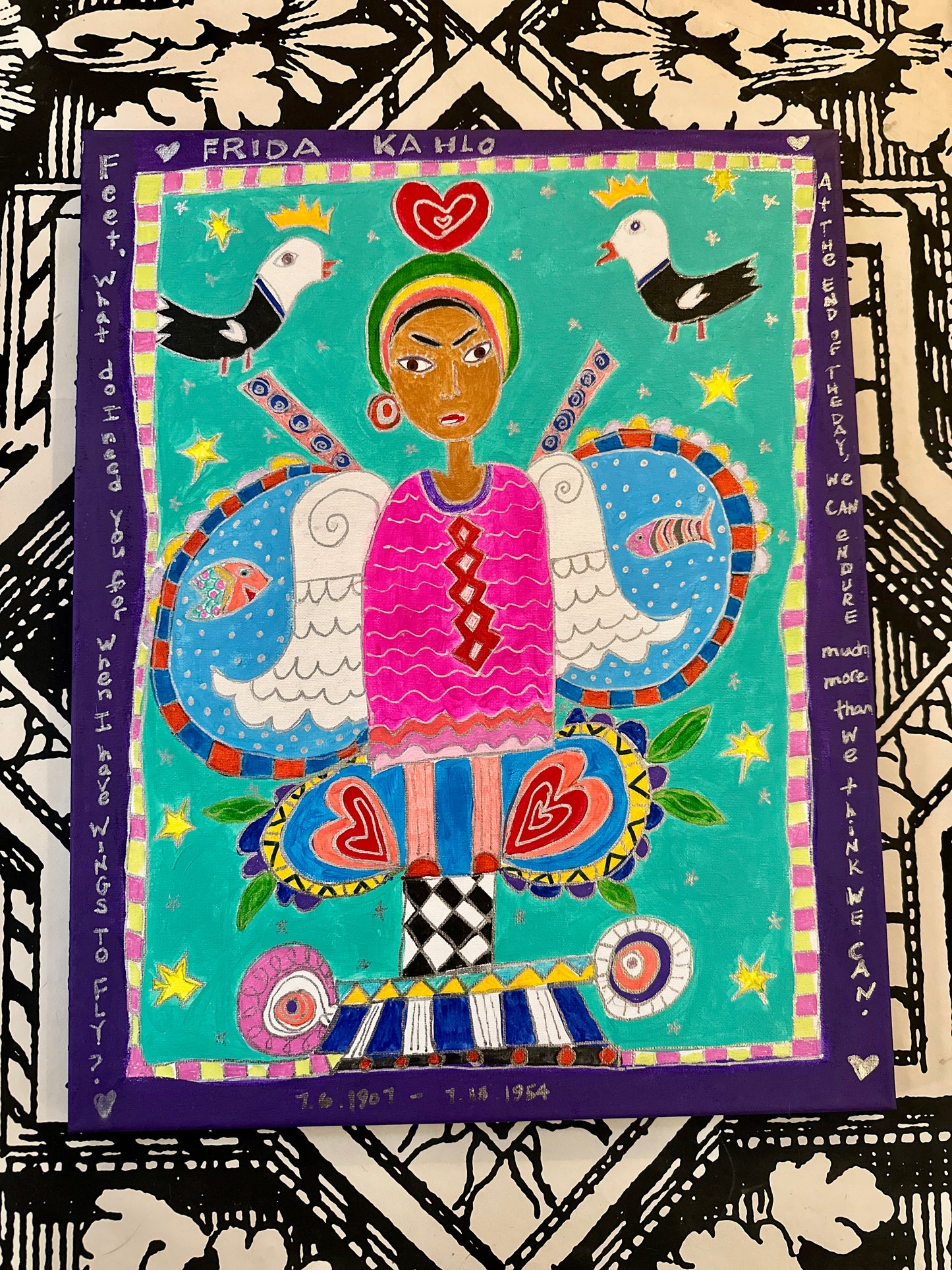 Tripp's Store / ART / "Frida" by Mae Lettuce / Folk Art