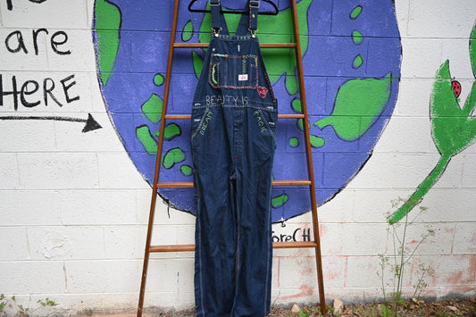 Tripp's Store / OOAK art overalls; ART overalls; BOHO; festival overalls; bespoke overalls; Beauty is...